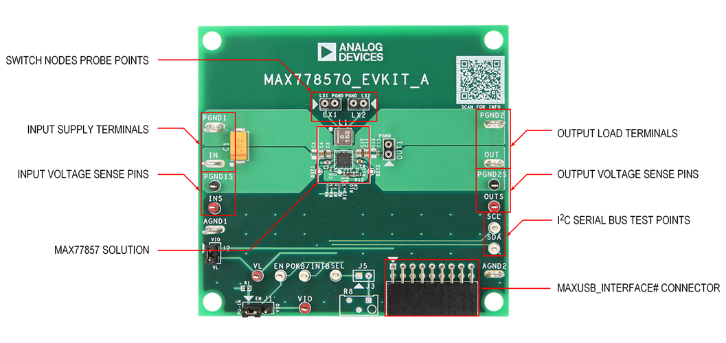 MAX77857Q Evaluation Board
