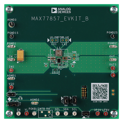MAX77857WGEVKIT Board Photo Top