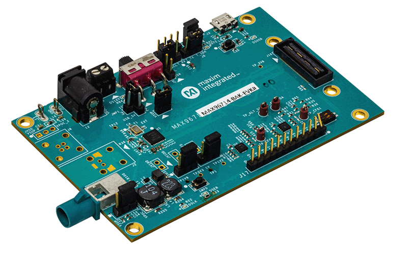 MAX96714/F/R EVKKIT Board Photo Angle