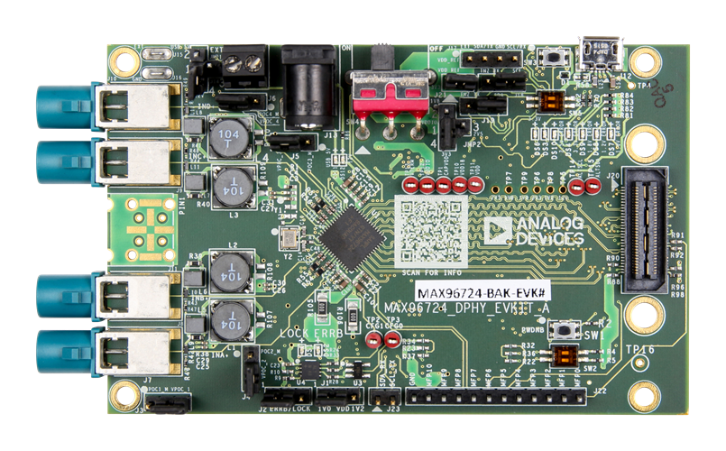 MAX96724 DPHY EV Kit - Top View