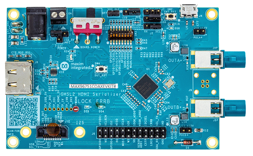MAX96751EVKIT Board Photo Top View