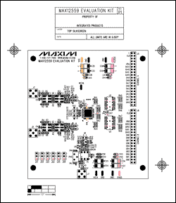 Figure 6. MAX12557EVKIT top side silkscreen and component placement.