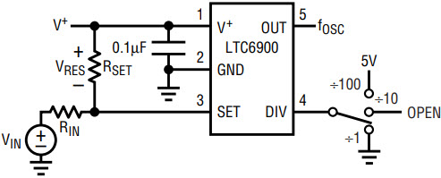 LTC1799CS5 SOT-23 Oscillator - 1kHz To 30MHz Resistor Set IC (1pc)