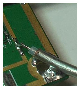 Figure 4a. Excess center conductor length can be detrimental.