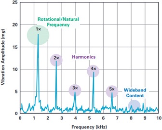 Figure 2. Typical vibration frequency signature.