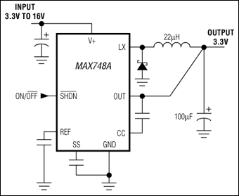 MAX748A, MAX763A: Typical Operating Circuit