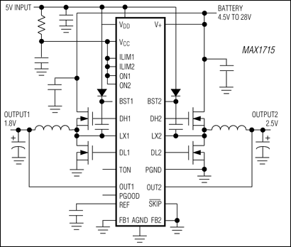 MAX1715: Minimal Operating Circuit