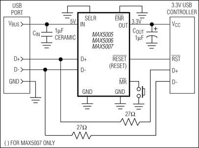 MAX5005, MAX5006, MAX5007: Typical Operating Circuit