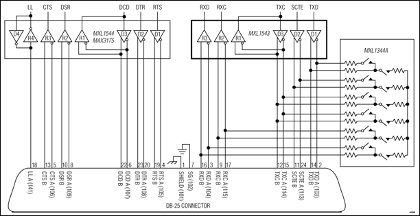MXL1543: Typical Operating Circuit