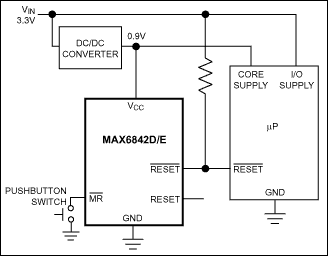 MAX6841, MAX6842, MAX6843, MAX6844, MAX6845: Typical Operating Circuit