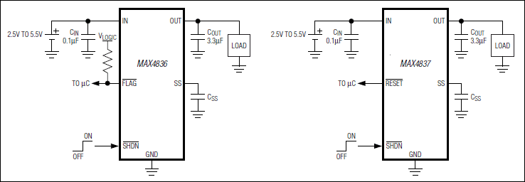 MAX4836, MAX4837: Typical Application Circuit