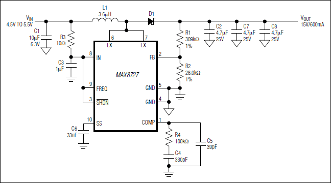 MAX8727: Typical Operating Circuit