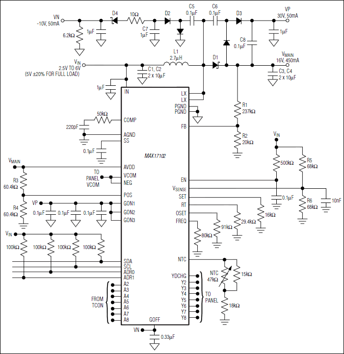 MAX17102: Typical Operating Circuit