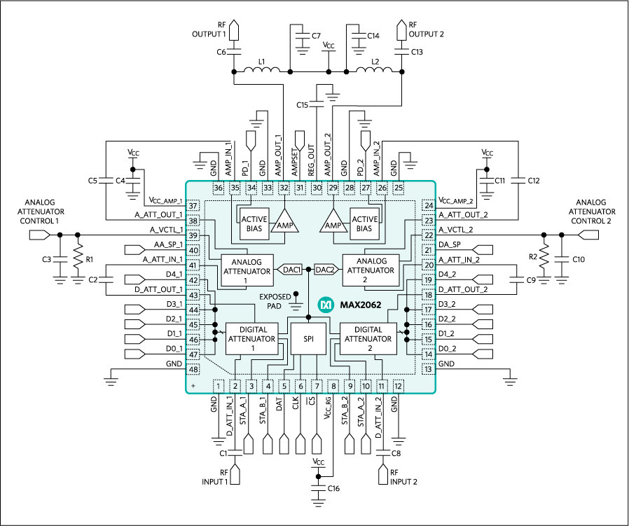 MAX2062: Typical Application Circuit