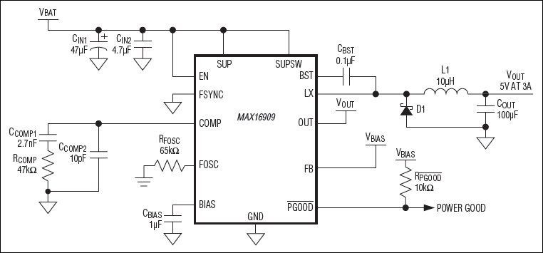 MAX16909: Typical Application Circuit
