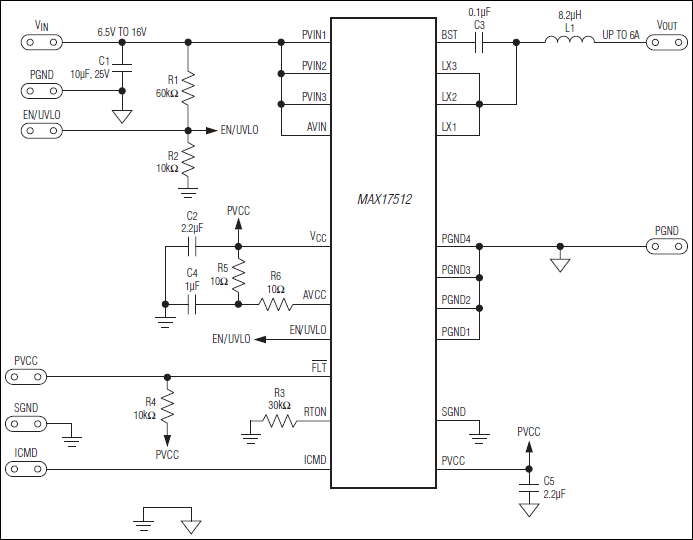 MAX17512: Typical Operating Circuit