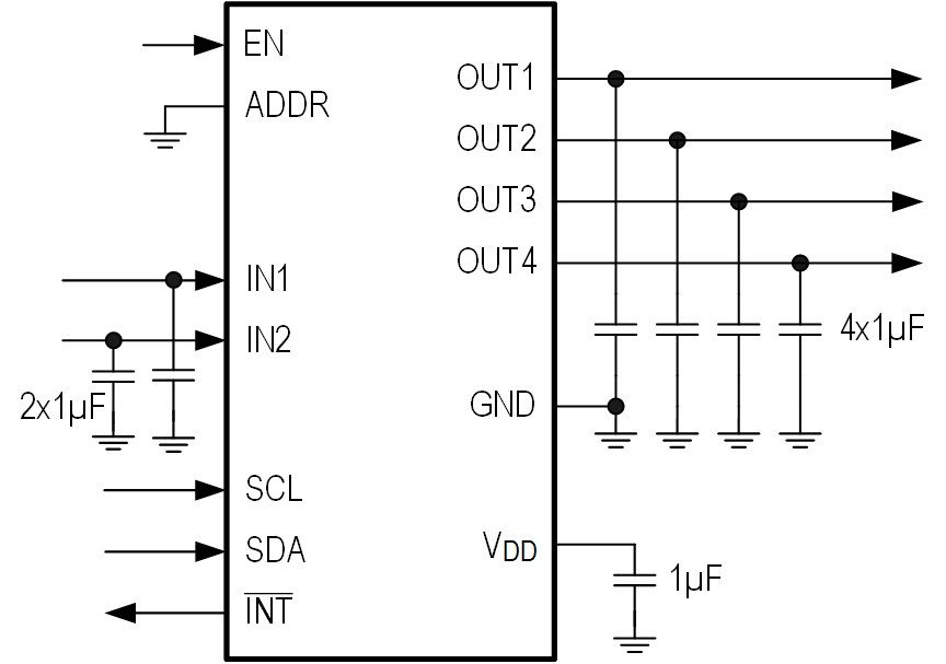 MAX25086-89 Typical Application Diagram