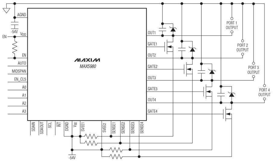 Max5580 Controller MAX5980 Datasheet and Product Info | Analog Devices