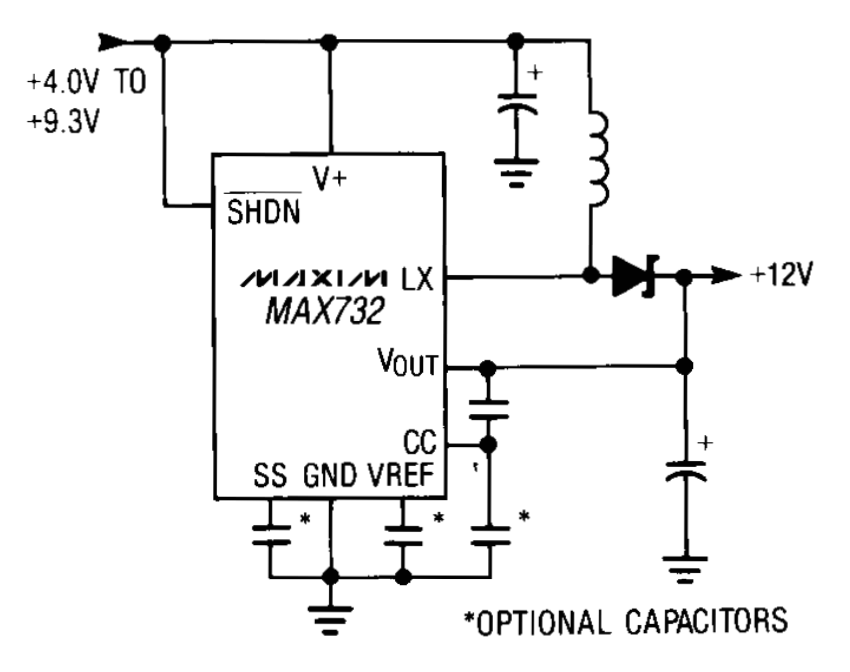 MAX732 Typical Application Circuit