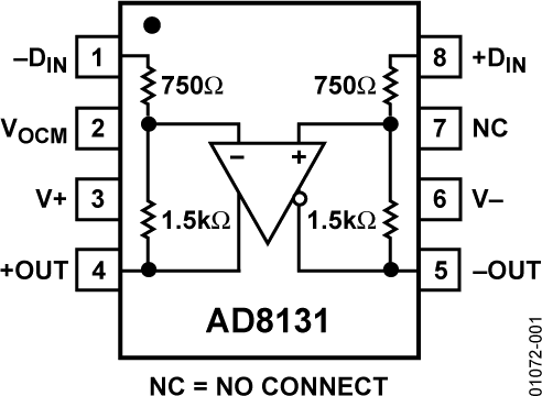 AD8131 Functional Block Diagram
