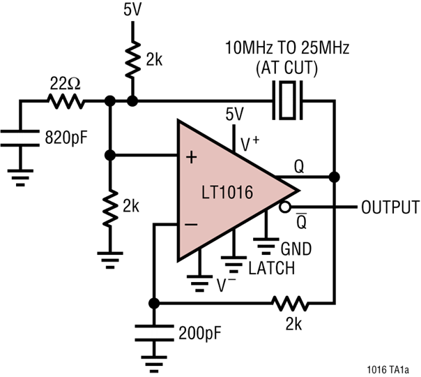 LT1016 Datasheet and Product Info | Analog Devices