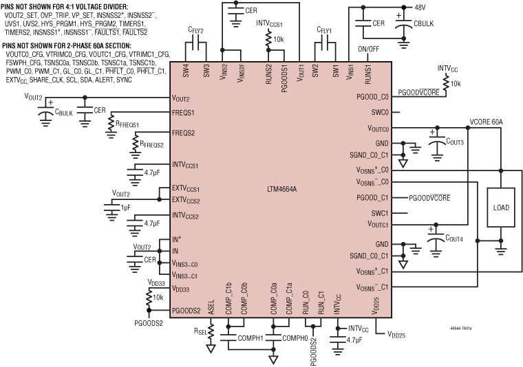 LTM4664A Application Circuit