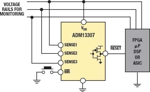 ADM13307 Typical Application Diagram