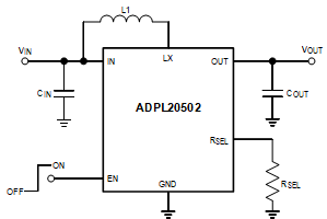 ADPL20502 Simplified Application Diagram