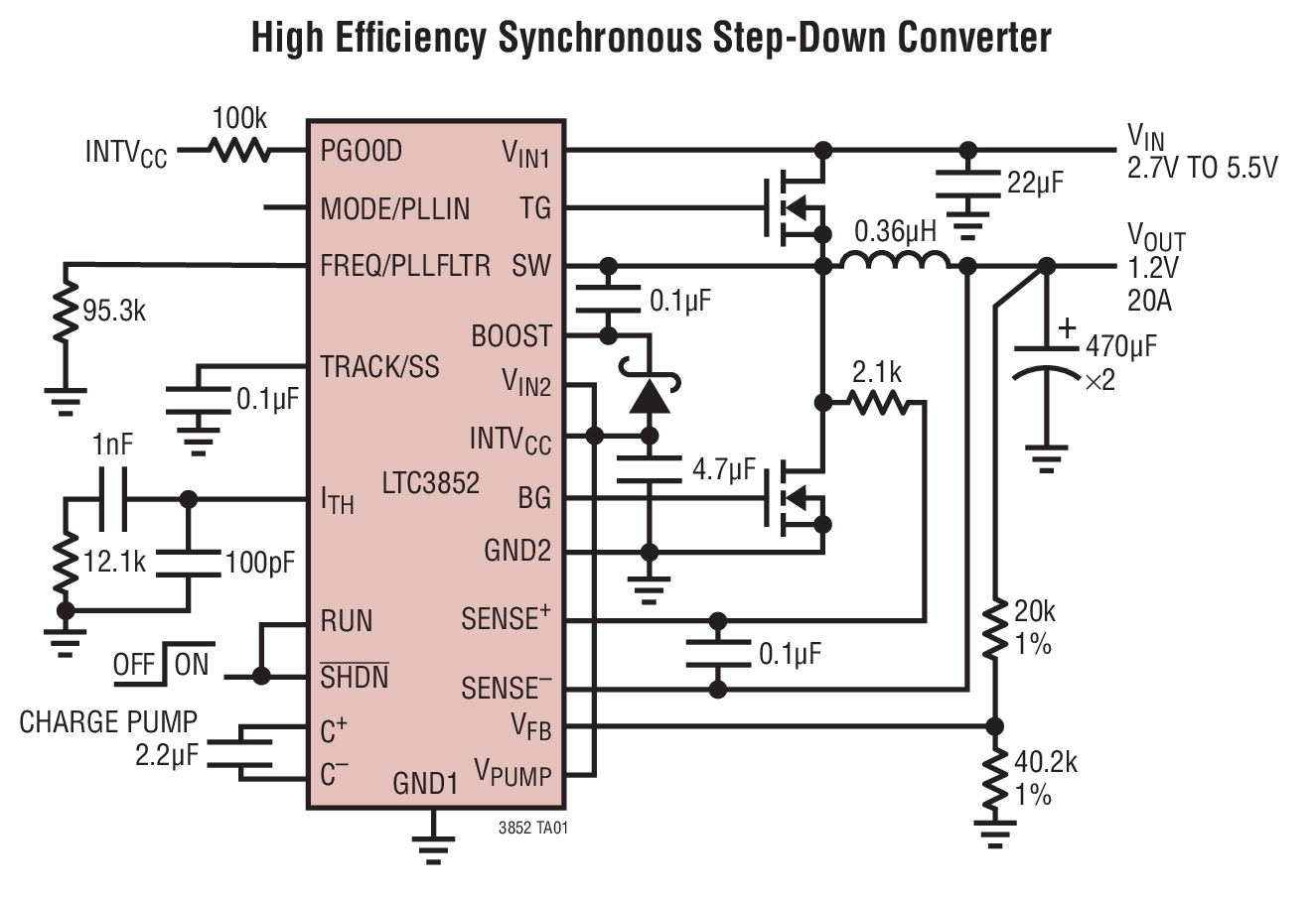 High Efﬁciency Synchronous Step-Down Converter