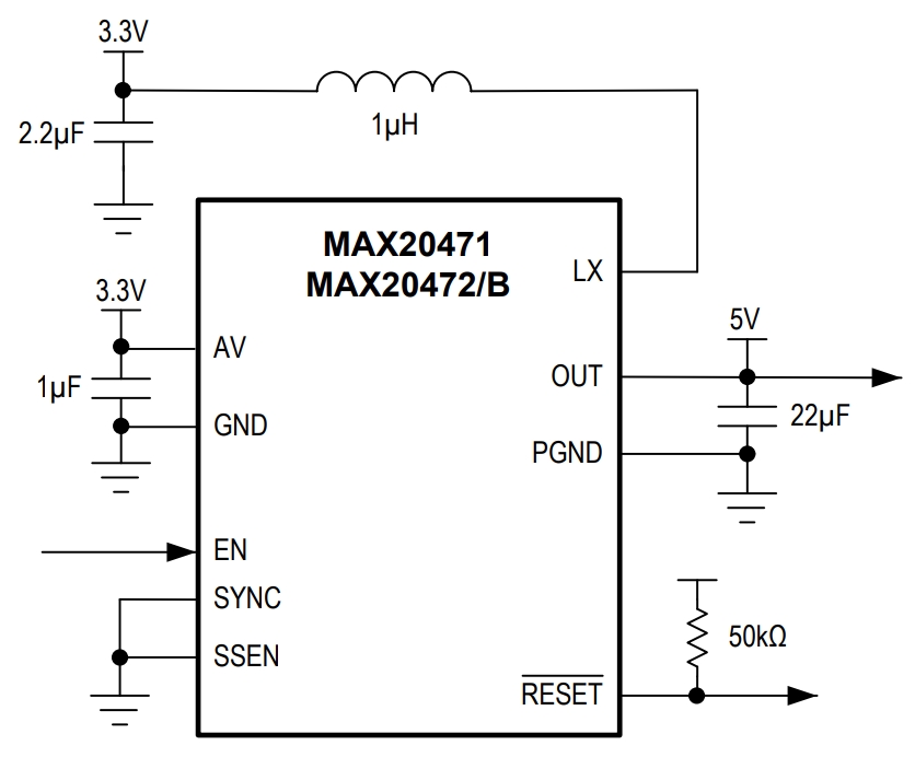 MAX20471-MAX20472B Typical Application Circuit