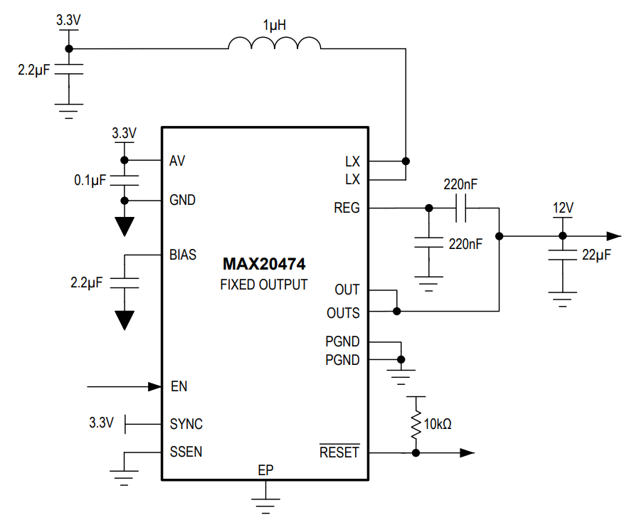 デジコレ DATA1,2 MAX20474 Datasheet and Product Info | Analog Devices