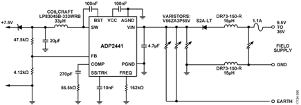 Power Supply Circuit (Simplified Schematic: All Connections Not Shown)