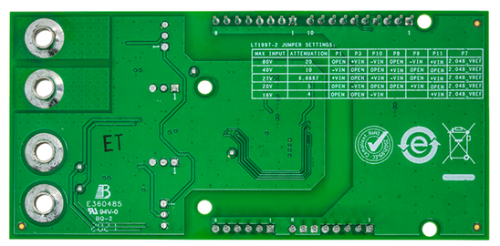 CN0548 Evaluation Board - Bottom View