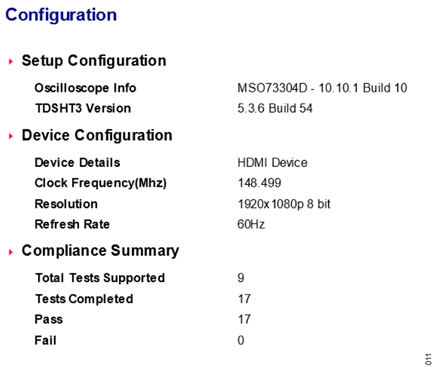 Figure 11. HDMI source compatibility test configuration.