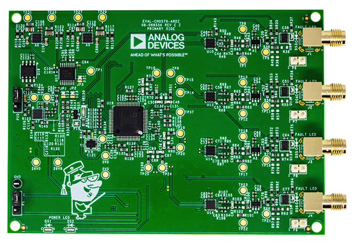 EVAL-CN0579-ARDZ Evaluation Board - Top View