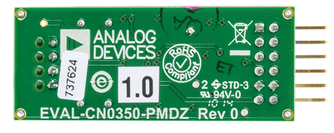 EVAL-CN0350-PMDZ Evaluation Board - Bottom View