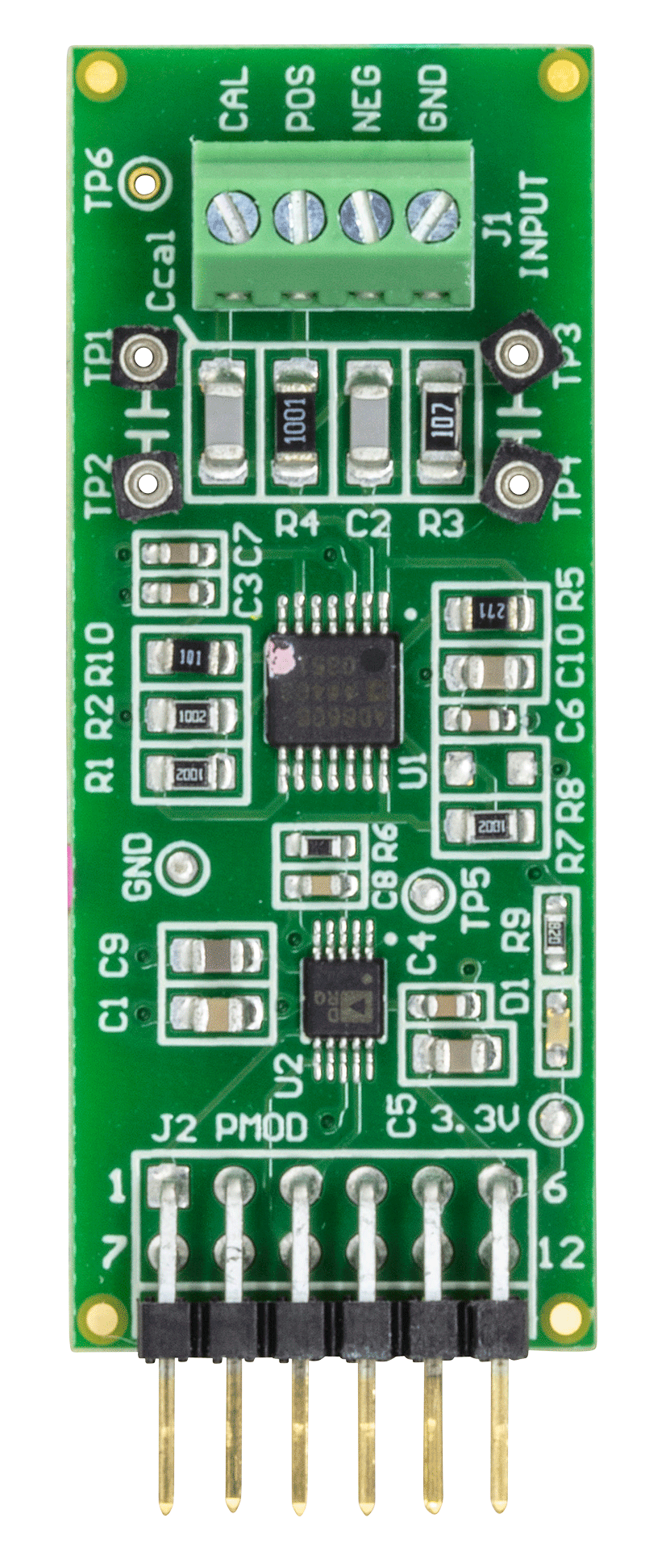 EVAL-CN0350-PMDZ Evaluation Board - Top View