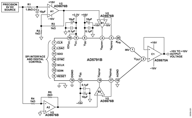 20-Bit Accurate, ±10 V Voltage Source