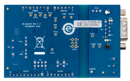 EVAL-ADM3055E-ARDZ Evaluation Board - Bottom View