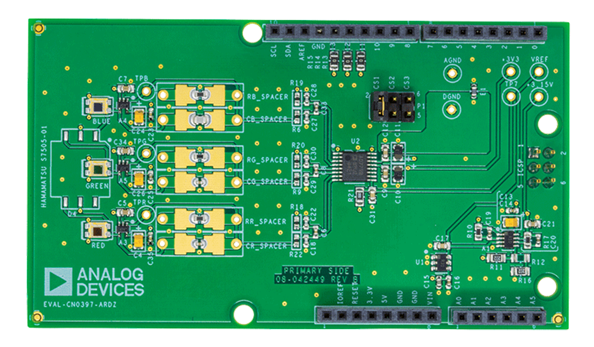 EVAL-CN0397-ARDZ Evaluation Board - Top View