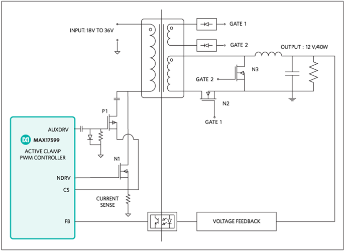 MAXXREFDES48 System Block Diagram