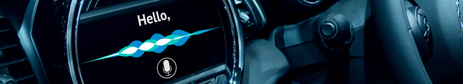 Dashboard of a car interacting with the driver