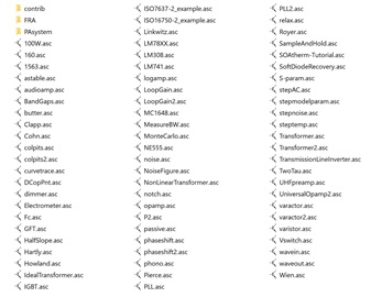 Figure 6. Educational examples are installed along with LTspice. Figure 6. Educational examples are installed along with LTspice.