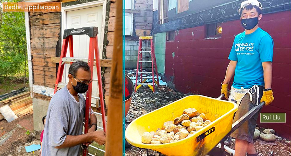 ADI teams in Massachusetts contributed four day-long builds to Habitat for Humanity of Greater Lowell in 2021