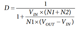 CCM Duty Cycle D Equation.