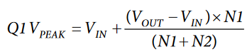 Q1 Peak Volts Equation.