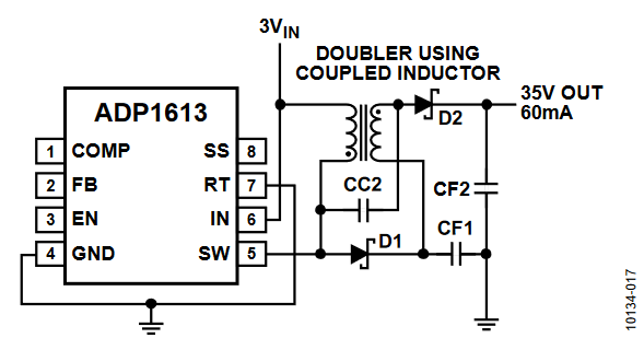 Figure 17. ADP1613 Standard Configuration