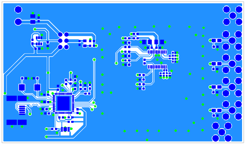 図8．レイヤ1 (AD7192 の EMC ボード)
