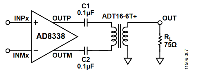 Figure 7. Example Circuit Using a Transformer.
