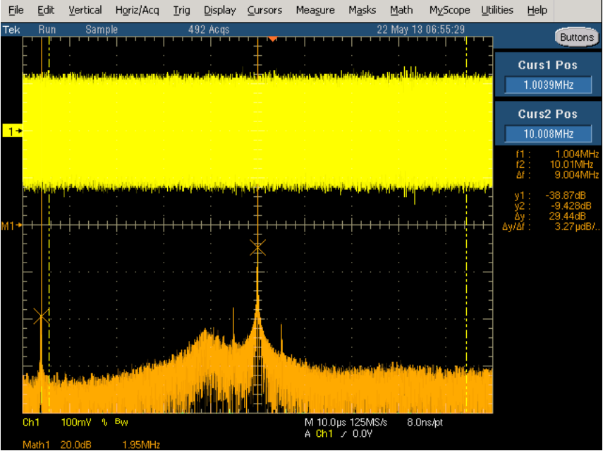 Figure 17. Output of AD8338 with VGAIN = 0.27 (Gain = +13.5 dB).
